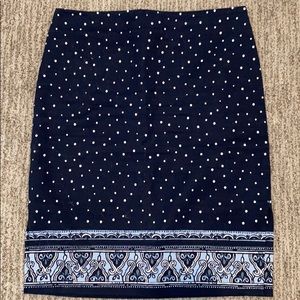 Like New Loft Printed Skirt